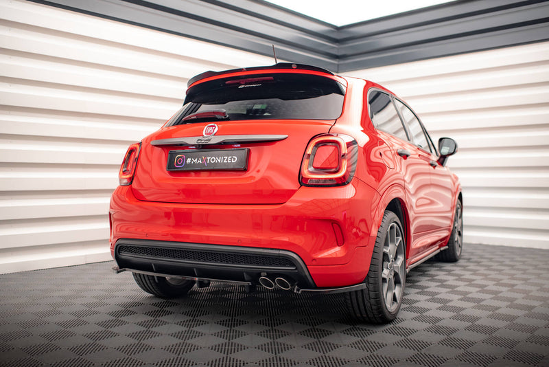 Maxton Design Rear Splitter (with one vertical bar) Fiat 500X Sport Mk1 Facelift