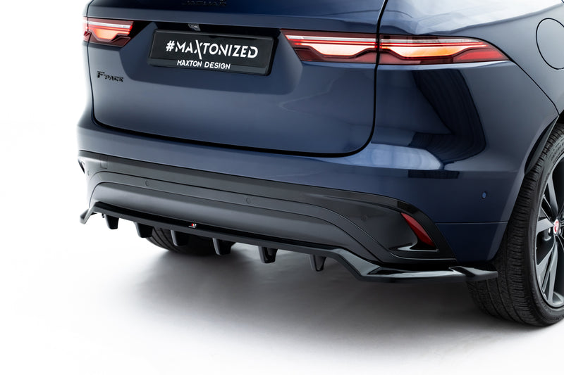 Maxton Design Hinten Splitter (mit einem vertikalem balken) Jaguar F-Pace R-Sport Mk1 Facelift