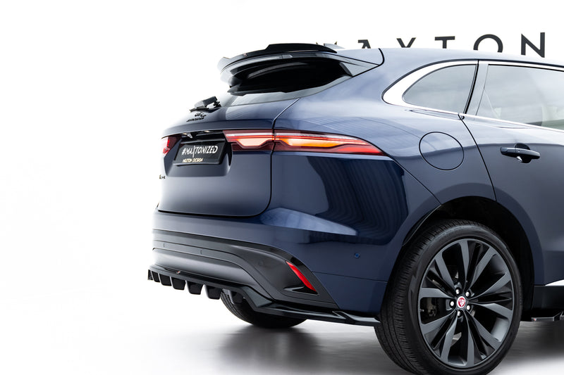 Maxton Design Hinten Splitter (mit einem vertikalem balken) Jaguar F-Pace R-Sport Mk1 Facelift