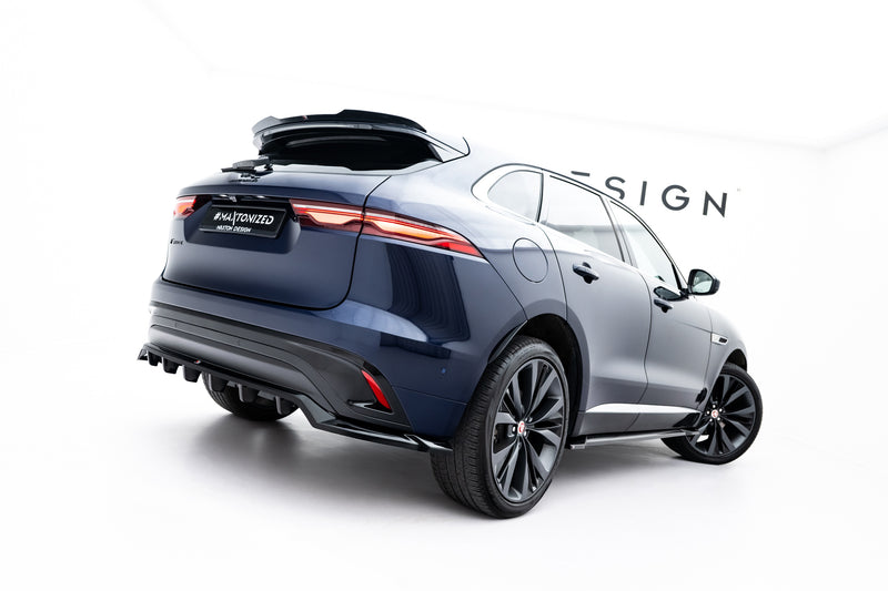 Maxton Design Hinten Splitter (mit einem vertikalem balken) Jaguar F-Pace R-Sport Mk1 Facelift