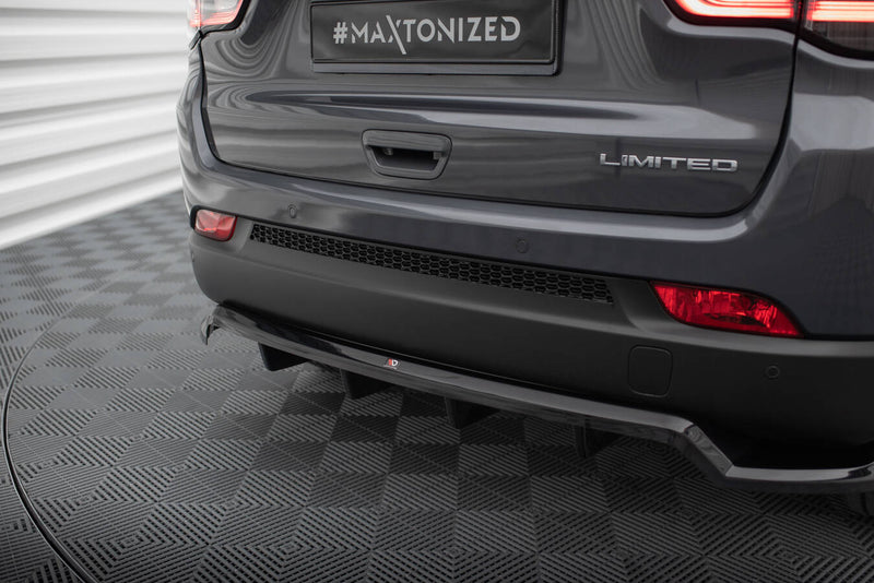 Maxton Design Hinten Splitter (mit einem vertikalem balken) Jeep Compass Limited Mk2 Facelift