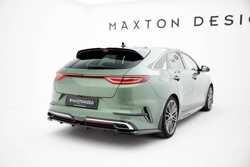 Maxton Design Hinten Splitter (mit einem vertikalem balken) Kia Proceed GT-Line Mk1 Facelift