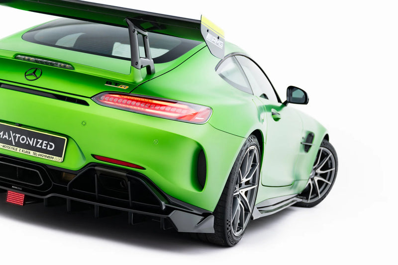 Maxton Design Rear Splitter (with vertical bars) + LED Mercedes-AMG GT R C190 Facelift
