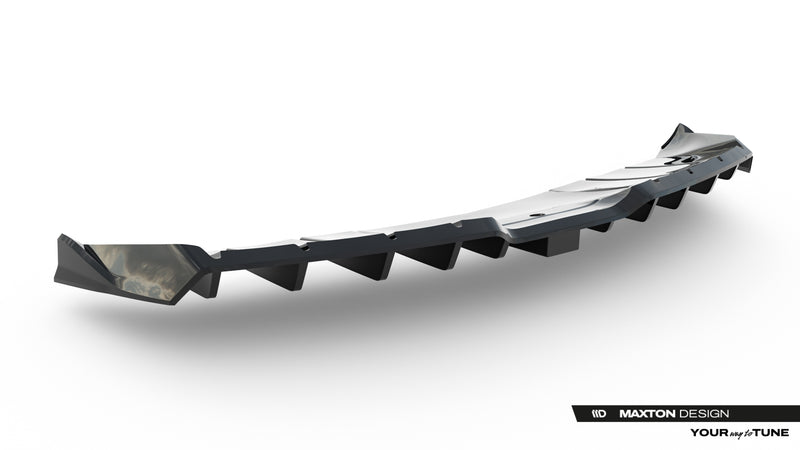 Maxton Design Rear Splitter (with vertical bars) + LED Mercedes-AMG GT R C190 Facelift