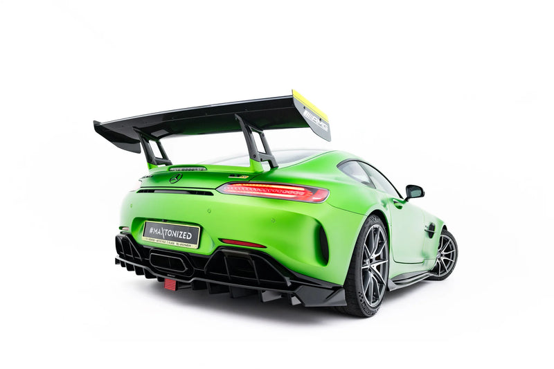 Maxton Design Rear Splitter (with vertical bars) + LED Mercedes-AMG GT R C190 Facelift