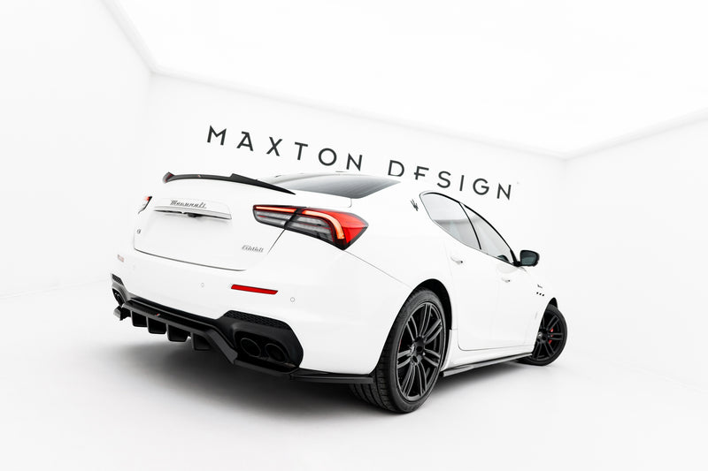 Maxton Design Hinten Splitter (mit einem vertikalem balken) Maserati Ghibli Modena Mk3 Facelift