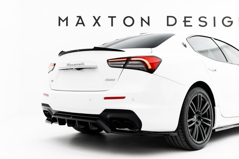 Maxton Design Hinten Splitter (mit einem vertikalem balken) Maserati Ghibli Modena Mk3 Facelift
