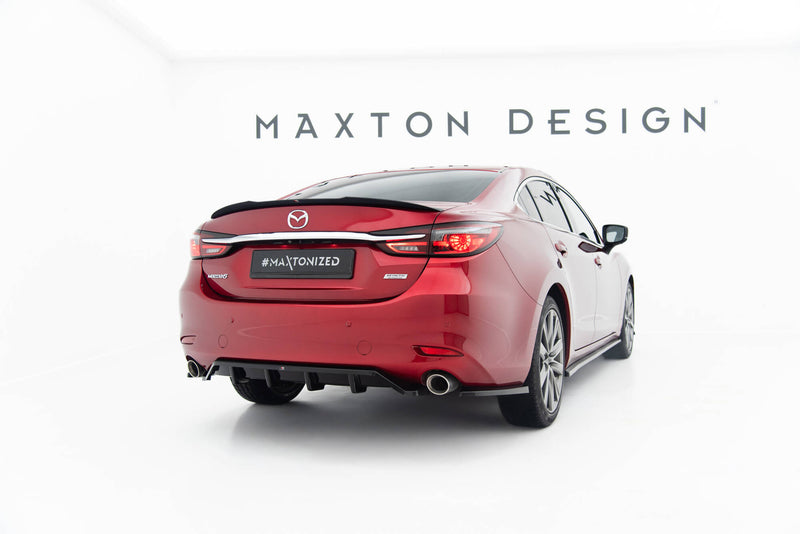 Maxton Design Hinten Splitter (mit einem vertikalem balken) Mazda 6 Sedan Mk3 Facelift