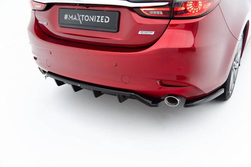 Maxton Design Hinten Splitter (mit einem vertikalem balken) Mazda 6 Sedan Mk3 Facelift