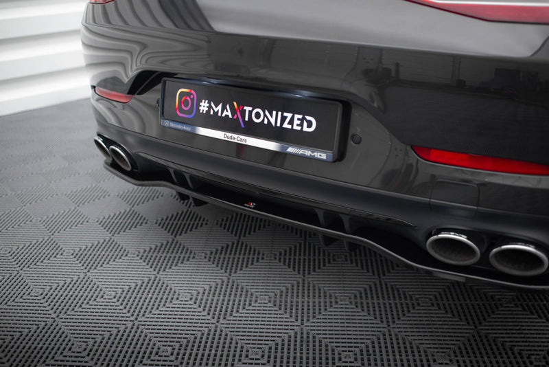 Maxton Design Hinten Splitter (mit einem vertikalem balken) Mercedes-AMG 53 4 Door Coupe