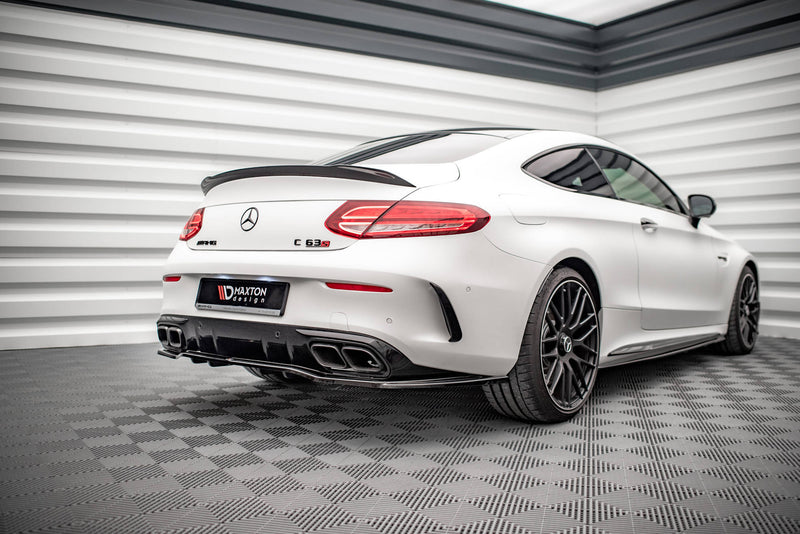 Maxton Design Hinten Splitter (mit einem vertikalem balken) Mercedes-AMG C 63AMG Coupe AMG Aero Pack C205 Facelift