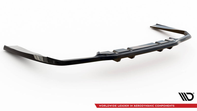 Maxton Design Rear Splitter (with one vertical bar) Mercedes-AMG C63 Sedan / Estate W205 Facelift
