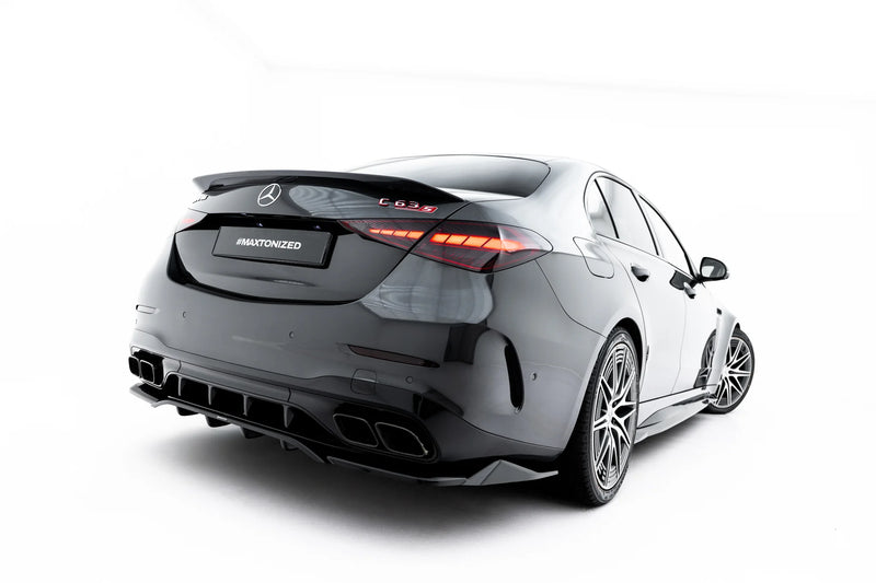 Maxton Design Rear Splitters (with a vertical bar) Mercedes-AMG C63 Sedan / Estate W206 / S206