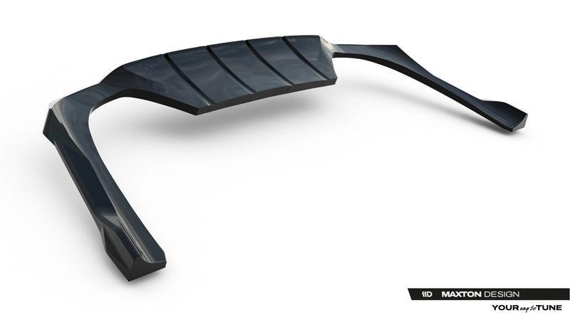 Maxton Design Rear Splitter (with a vertical bar) Mercedes-AMG E53 Sedan / Estate W214