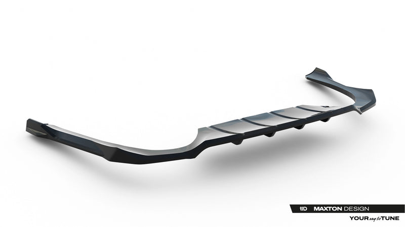 Maxton Design Rear Splitter (with a vertical bar) Mercedes-AMG E53 Sedan / Estate W214