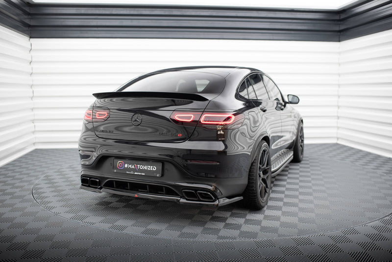 Maxton Design Rear Splitter (with one vertical bar) Mercedes-AMG GLC 63 Coupe C253 Facelift