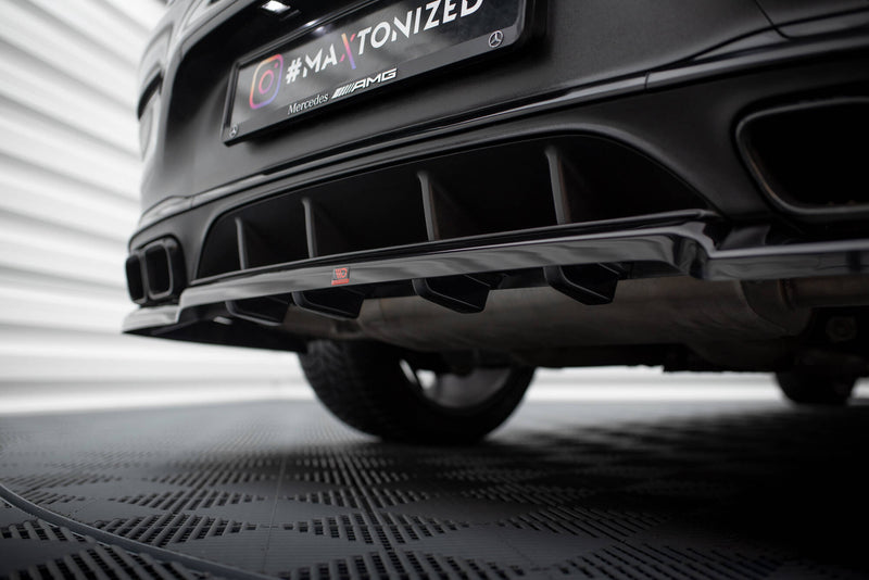 Maxton Design Rear Splitter (with one vertical bar) Mercedes-AMG GLC 63 Coupe C253 Facelift