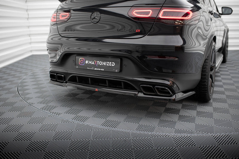 Maxton Design Rear Splitter (with one vertical bar) Mercedes-AMG GLC 63 Coupe C253 Facelift