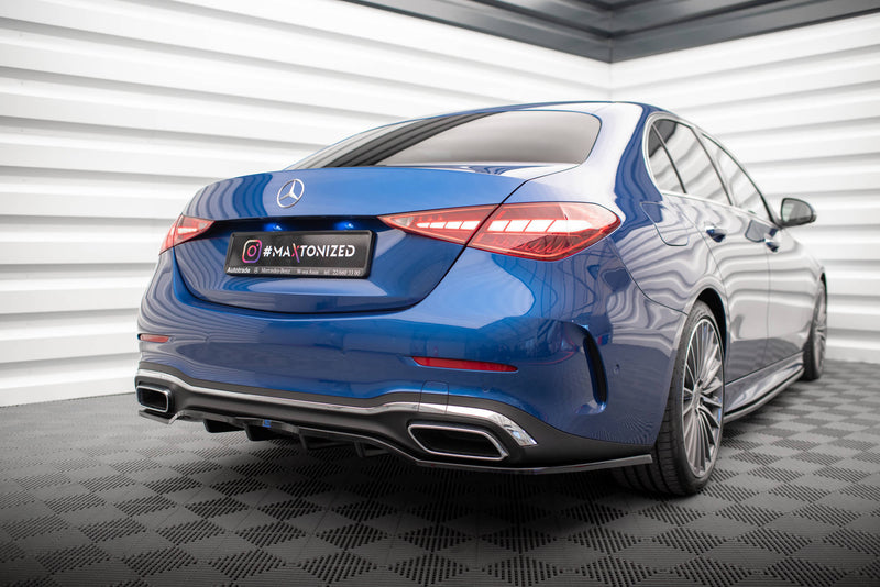 Maxton Design Hinten Splitter (mit einem vertikalem balken) Mercedes-Benz C AMG-Line W206