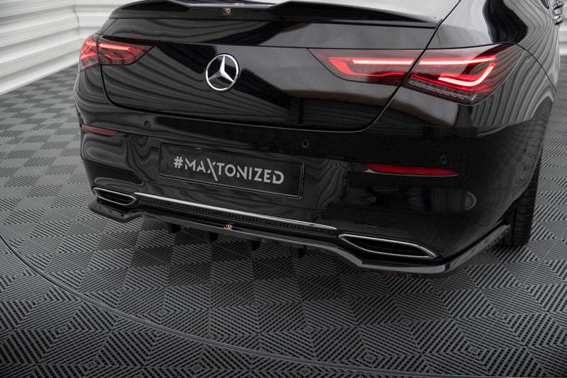 Maxton Design Hinten Splitter (mit einem vertikalem balken) Mercedes-Benz CLA Coupe C118