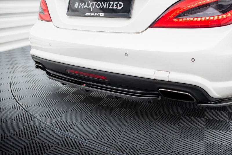 Maxton Design Hinten Splitter (mit einem vertikalem balken) Mercedes-Benz CLS AMG-Line C218