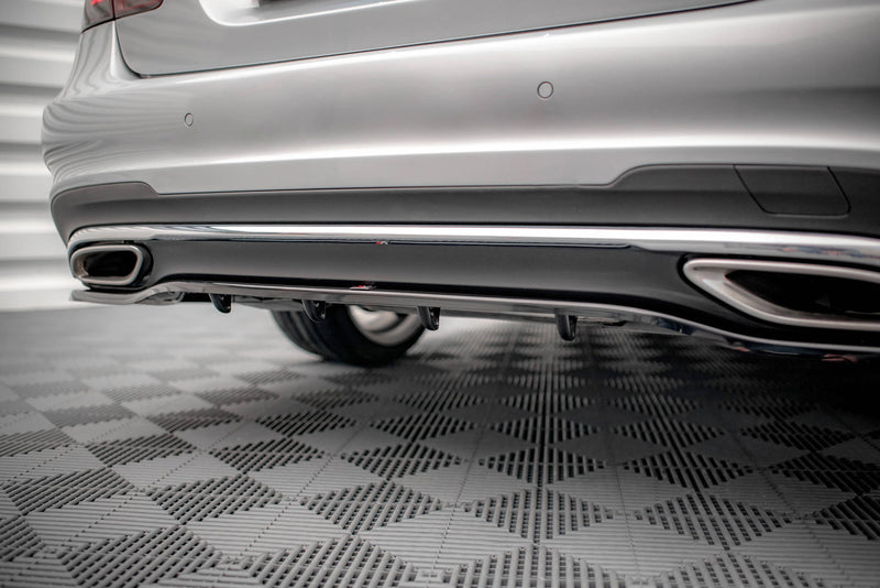 Maxton Design Hinten Splitter (mit einem vertikalem balken) Mercedes-Benz E AMG-Line Sedan W212 Facelift