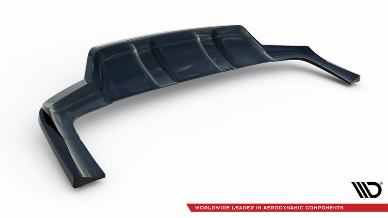 Maxton Design Rear Splitter (with one vertical bar) Mercedes-Benz GLE SUV AMG-Line W167 / W167 Facelift