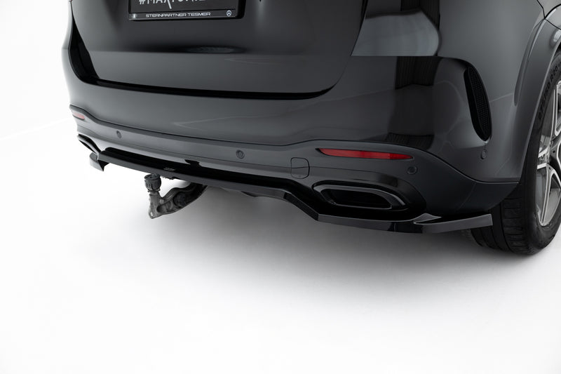 Maxton Design Rear Splitter (with one vertical bar) Mercedes-Benz GLE SUV AMG-Line W167 / W167 Facelift