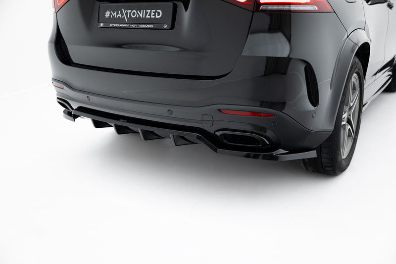Maxton Design Rear Splitter (with one vertical bar) Mercedes-Benz GLE SUV AMG-Line W167 / W167 Facelift