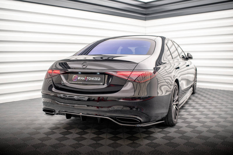 Maxton Design Hinten Splitter (mit einem vertikalem balken) Mercedes-Benz S AMG-Line W223