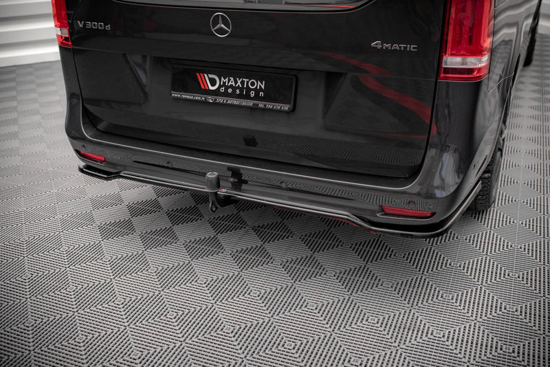 Maxton Design Hinten Splitter (mit einem vertikalem balken) Mercedes-Benz V-Class AMG-Line W447 Facelift
