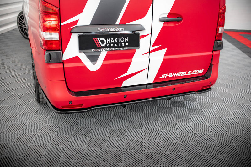 Maxton Design Hinten Splitter (mit einem vertikalem balken) Mercedes-Benz Vito / V W447 Facelift