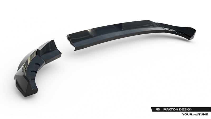 Maxton Design Rear Splitter (with vertical bar) Opel Corsa F Facelift (Mk6 Facelift)
