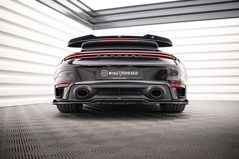 Maxton Design Hinten Splitter (mit einem vertikalem balken) Porsche 911 Turbo S 992