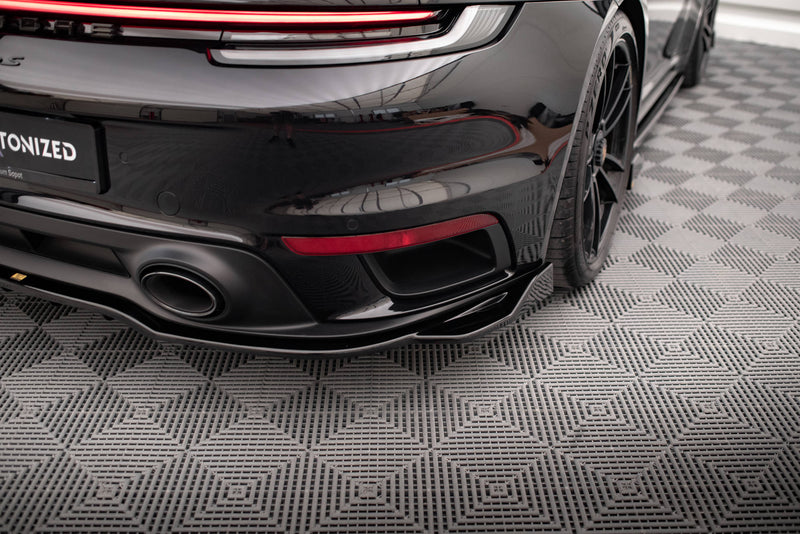 Maxton Design Hinten Splitter (mit einem vertikalem balken) Porsche 911 Turbo S 992