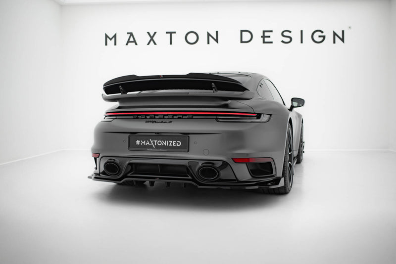 Maxton Design Hinten Splitter (mit einem vertikalem balken) Porsche 911 Turbo S Sport Package 992