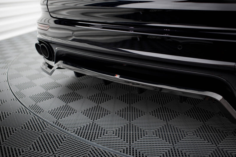 Maxton Design Hinten Splitter (mit einem vertikalem balken) Porsche Cayenne Mk2 Facelift