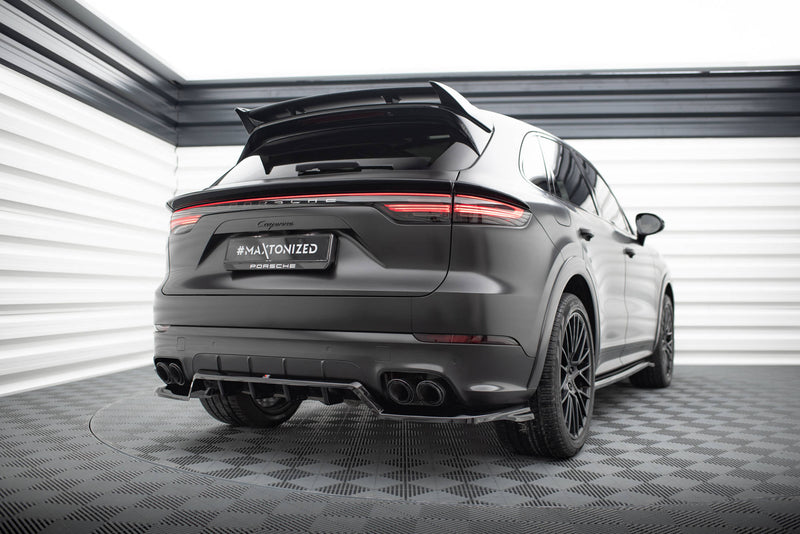 Maxton Design Rear Splitter (with one vertical bar) Porsche Cayenne Sport Design Mk3