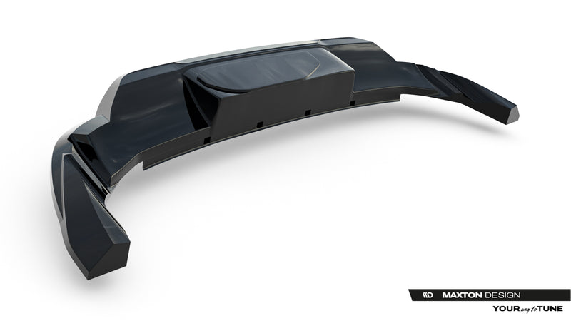 Maxton Design Rear Splitter (with a vertical bar) Porsche Macan EV Mk1