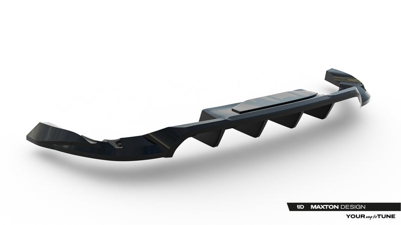 Maxton Design Rear Splitter (with a vertical bar) Porsche Macan EV Mk1