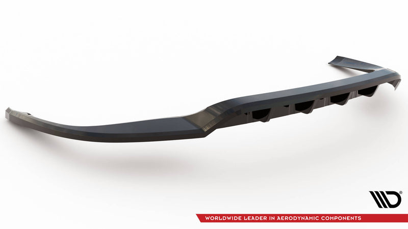 Maxton Design Rear Splitter (with one vertical bar) Porsche Panamera E-Hybrid 971 Facelift