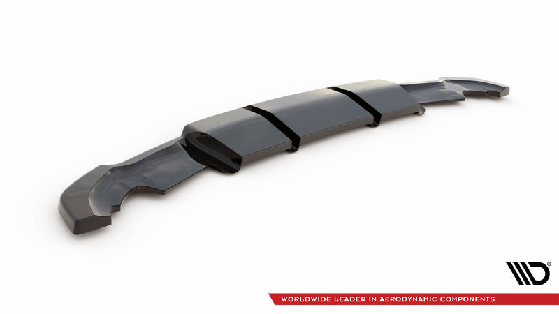 Maxton Design Rear Splitter (with one vertical bar) Renault Clio RS Mk4