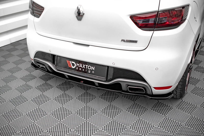 Maxton Design Rear Splitter (with one vertical bar) Renault Clio RS Mk4