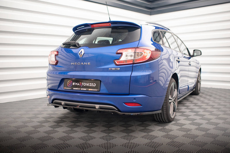 Maxton Design Hinten Splitter (mit einem vertikalem balken) Renault Megane GT Line Grandtour Mk3 Facelift