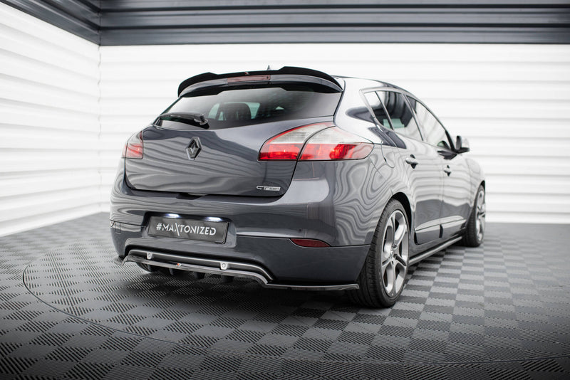 Maxton Design Hinten Splitter (mit einem vertikalem balken) Renault Megane GT MK3 Facelift