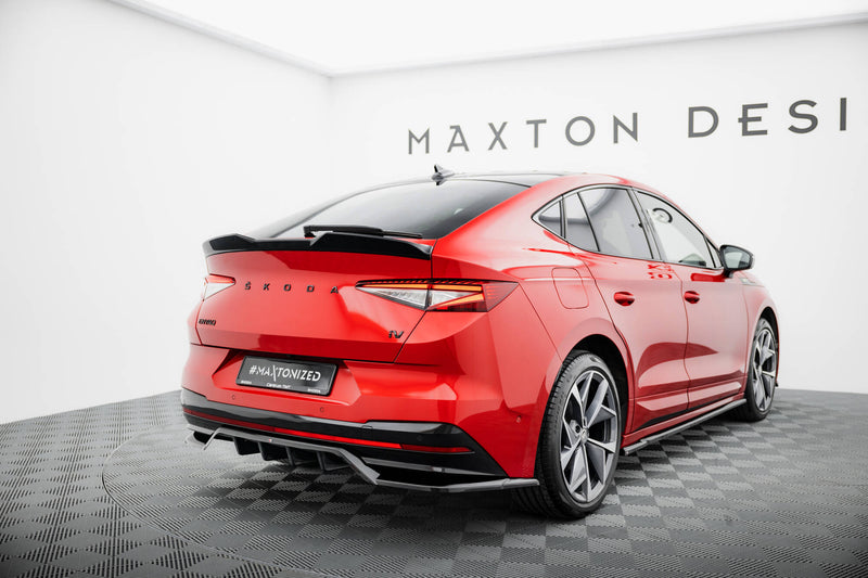 Maxton Design Hinten Splitter (mit einem vertikalem balken) Skoda Enyaq Coupe iV RS
