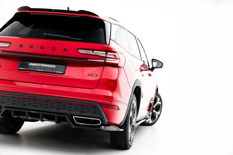 Maxton Design Rear Splitter (with a vertical bar) Skoda Kodiaq RS Mk2