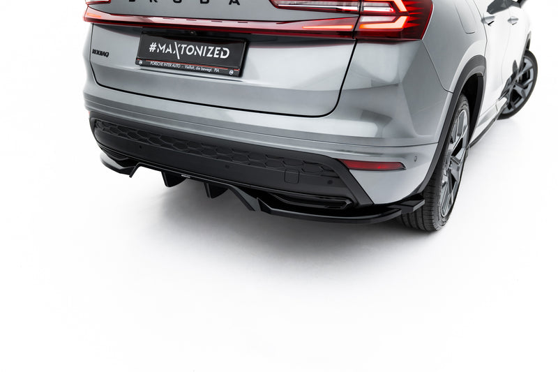 Maxton Design Rear Splitter (with vertical bars) Skoda Kodiaq Sportline Mk2