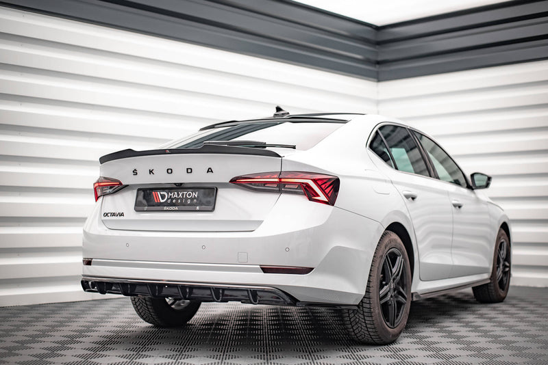 Maxton Design Hinten Splitter (mit einem vertikalem balken) Skoda Octavia Mk4