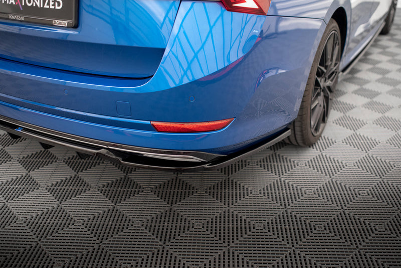 Maxton Design Hinten Splitter (mit einem vertikalem balken) Skoda Octavia Sportline Mk4